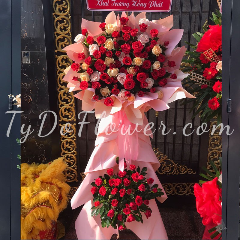 KỆ HOA CHÚC MỪNG KHAI TRƯƠNG KCM102240