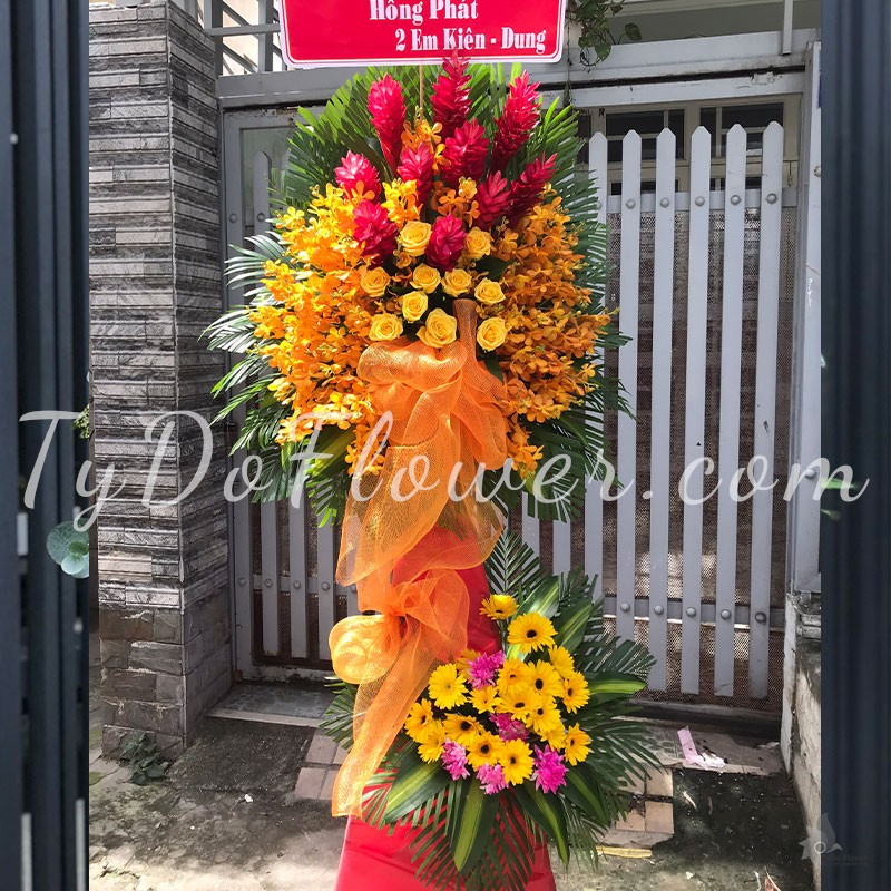 KỆ HOA CHÚC MỪNG KHAI TRƯƠNG KCM102244