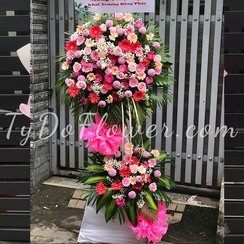 KỆ HOA CHÚC MỪNG KHAI TRƯƠNG KCM102250