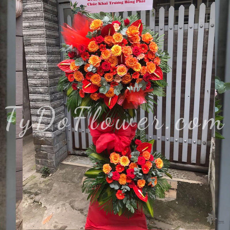 KỆ HOA CHÚC MỪNG KHAI TRƯƠNG KCM102253