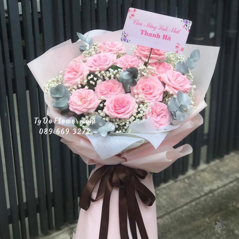 B122217 BÓ HOA CHÚC MỪNG SINH NHẬT