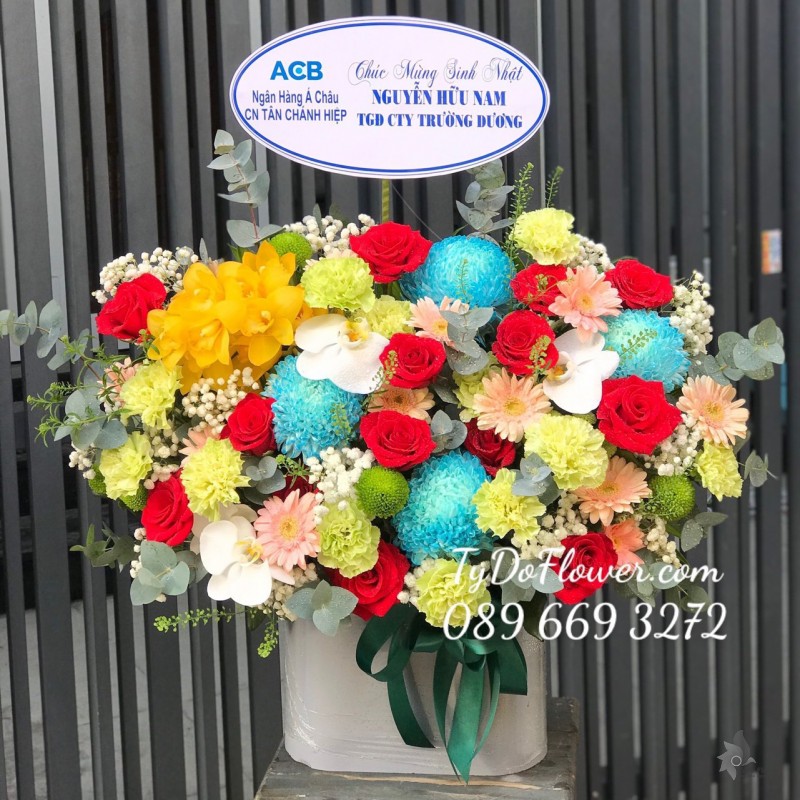 G122262 GIỎ HOA CHÚC MỪNG SINH NHẬT