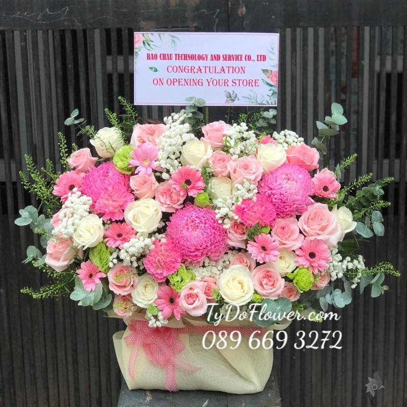 G122264 GIỎ HOA CHÚC MỪNG