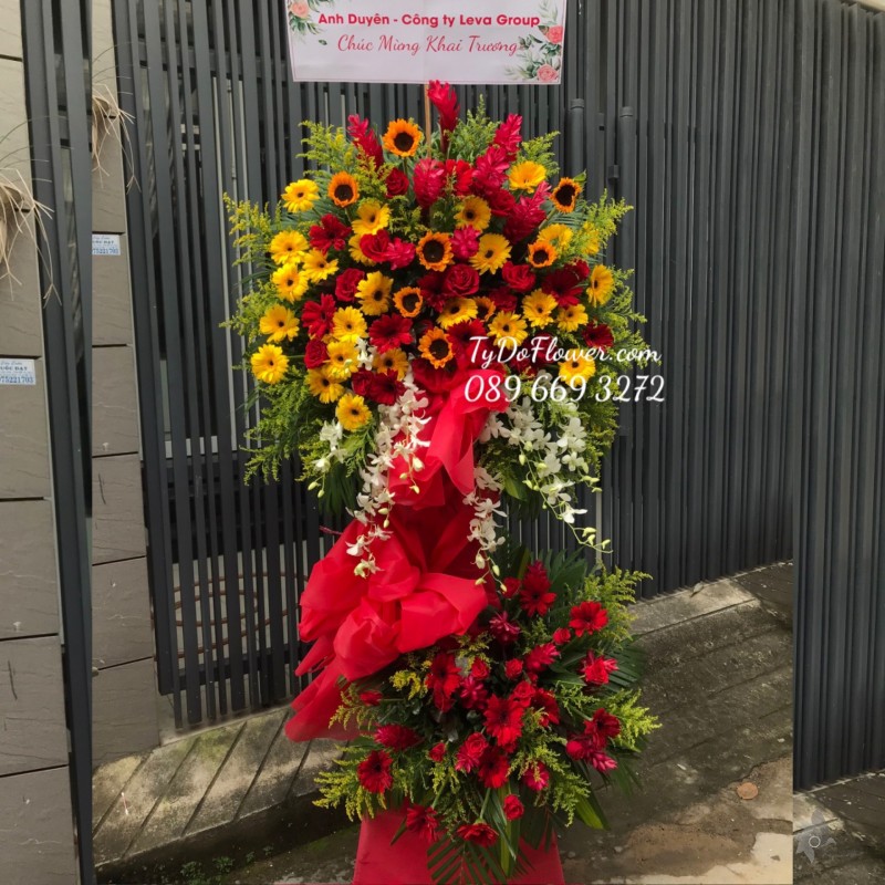 KCM122265 KỆ HOA CHÚC MỪNG KHAI TRƯƠNG