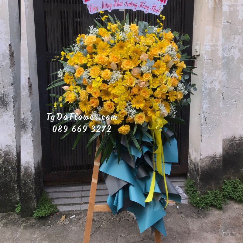 KCM122270 KỆ HOA CHÚC MỪNG KHAI TRƯƠNG