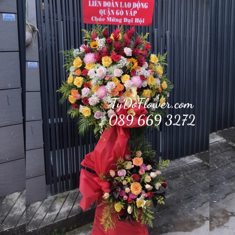 KCM122271 KỆ HOA CHÚC MỪNG KHAI TRƯƠNG