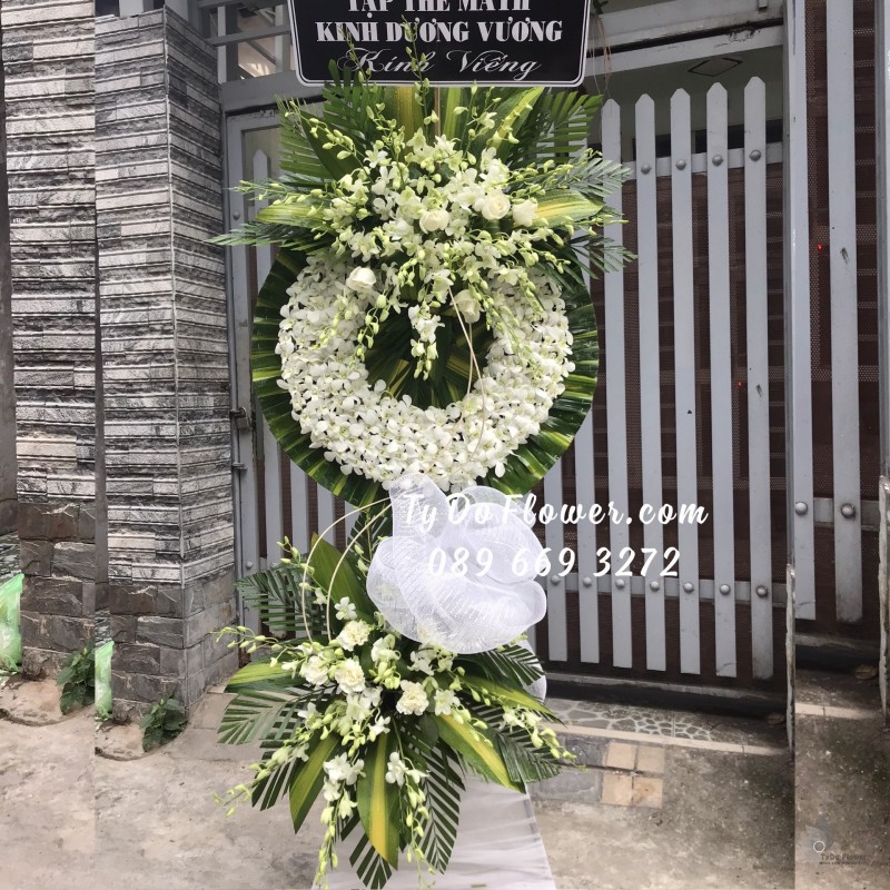 KCB122286 KỆ HOA TANG HOA VIẾNG