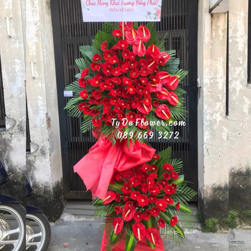 KCM122287 KỆ HOA CHÚC MỪNG KHAI TRƯƠNG