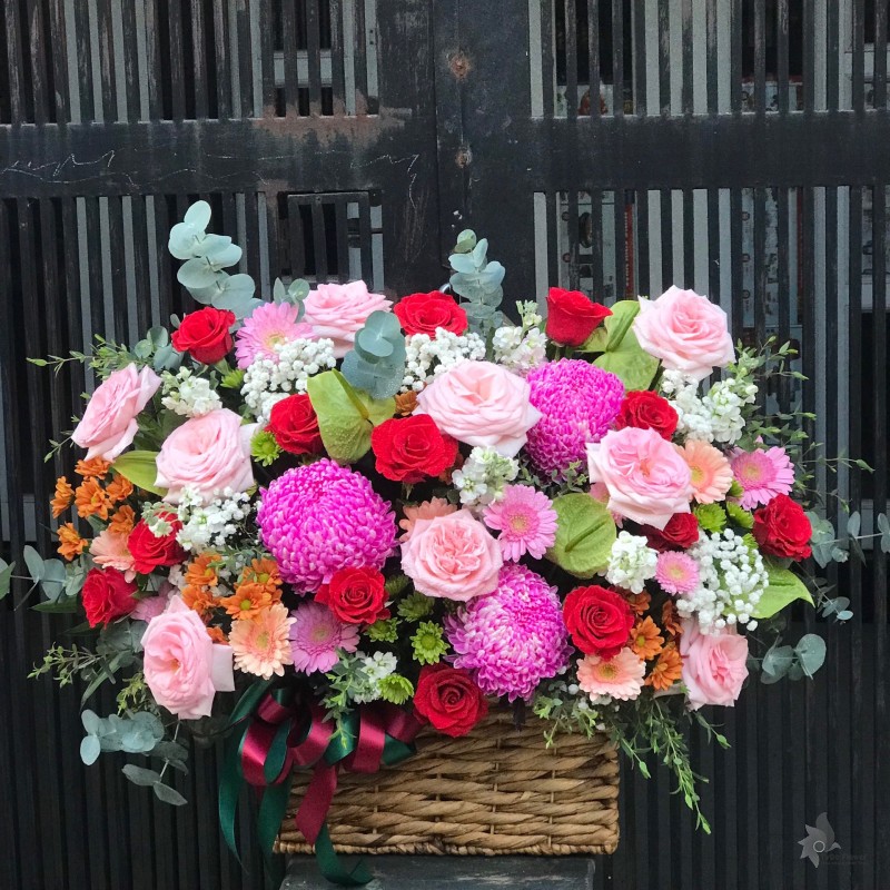 G122291 GIỎ HOA CHÚC MỪNG