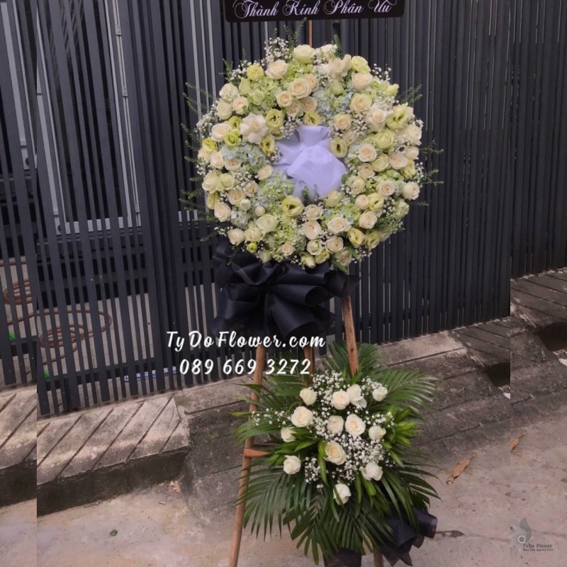 KCB1222101 KỆ HOA TANG HOA VIẾNG