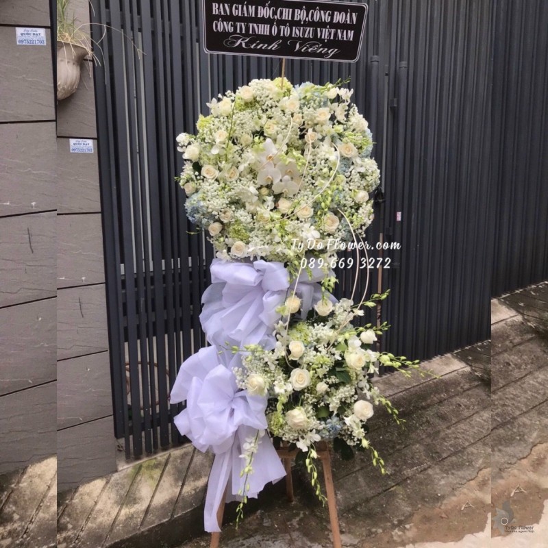 KCB1222103 KỆ HOA TANG HOA VIẾNG