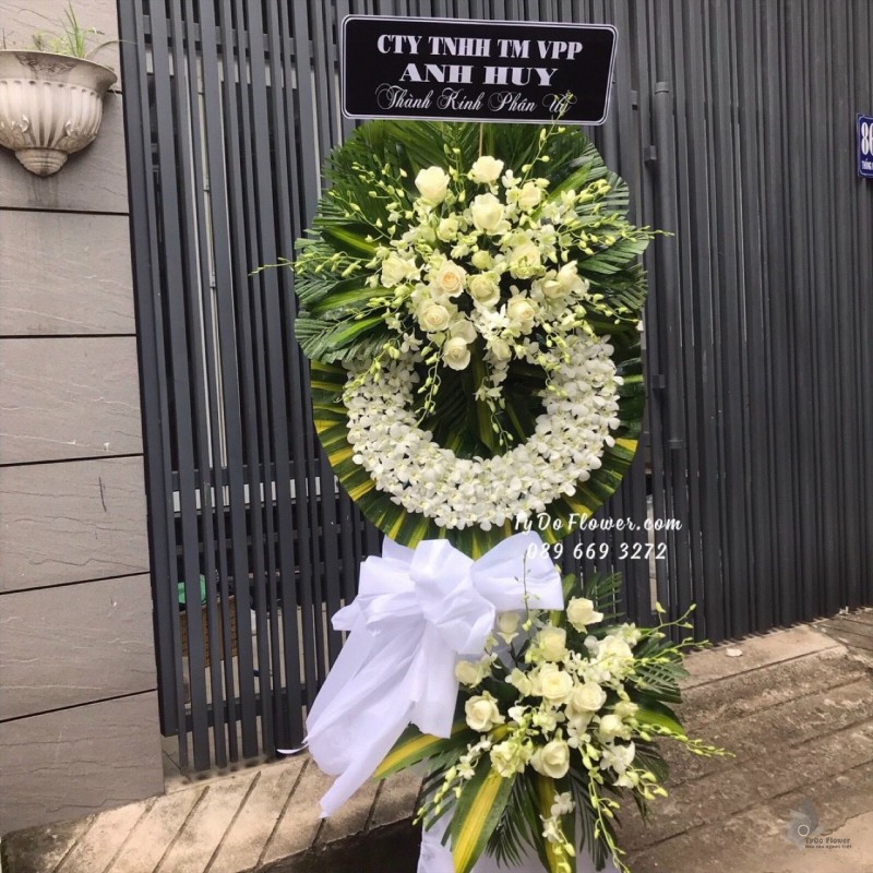 KCB1222109 KỆ HOA TANG HOA VIẾNG