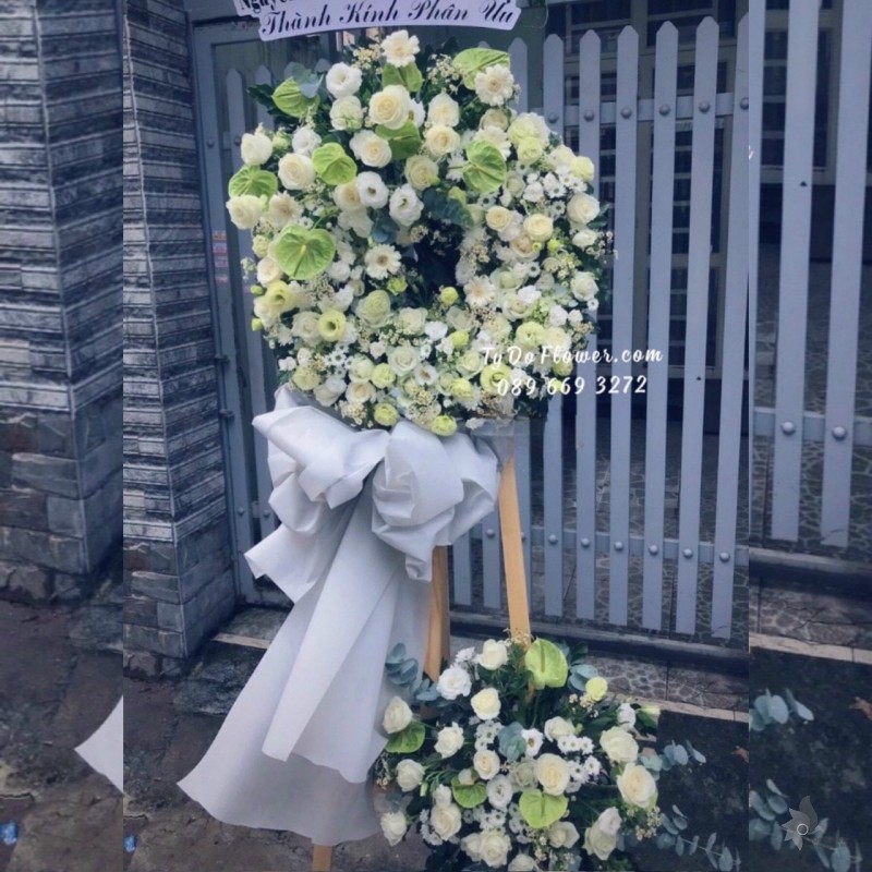 KCB1222124 KỆ HOA TANG HOA VIẾNG