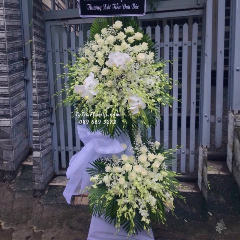 KCB1222126 KỆ HOA TANG HOA VIẾNG