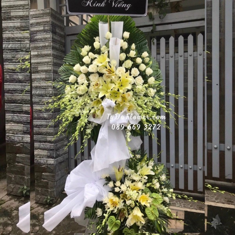 KCB1222128 KỆ HOA TANG HOA VIẾNG