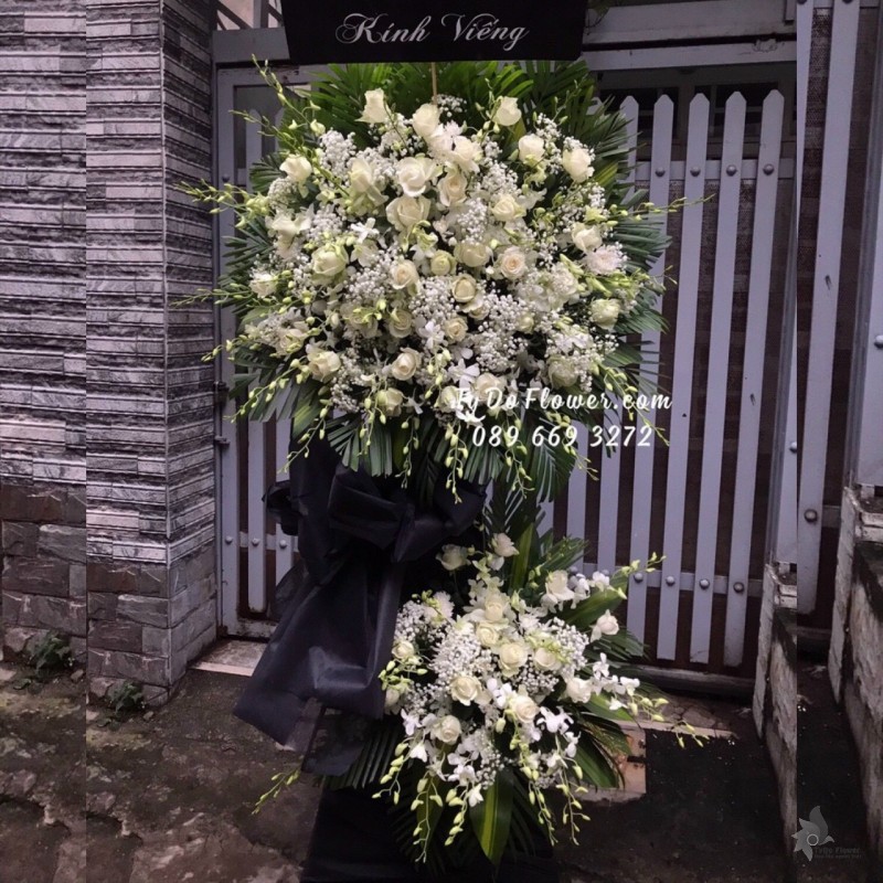 KCB1222135 KỆ HOA TANG HOA VIẾNG