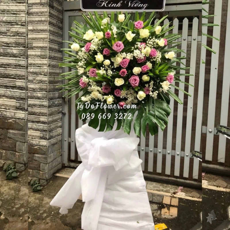 KCB1222136 KỆ HOA TANG HOA VIẾNG