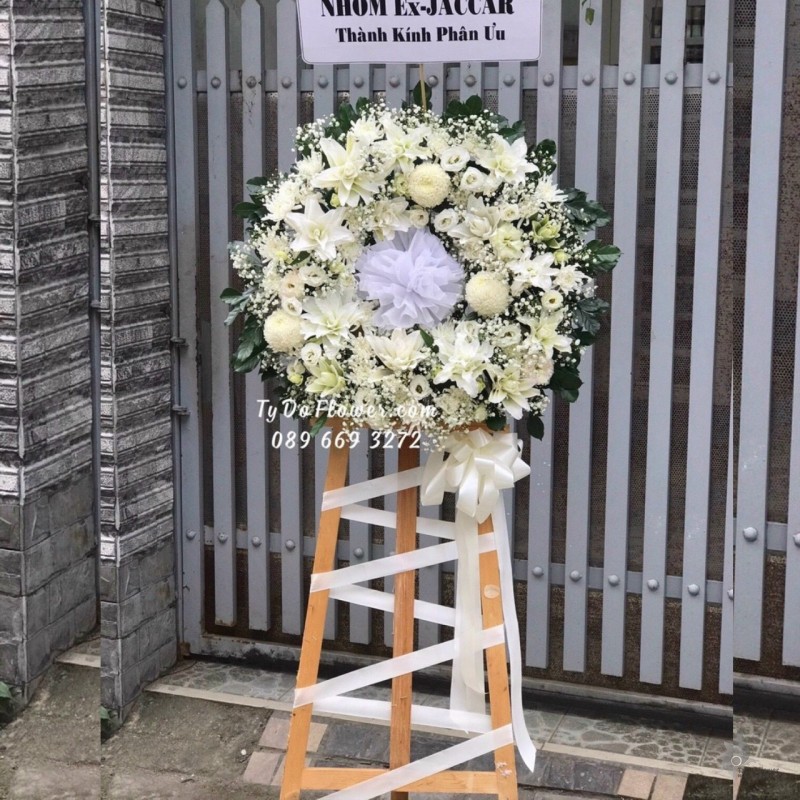 KCB1222140 KỆ HOA TANG HOA VIẾNG