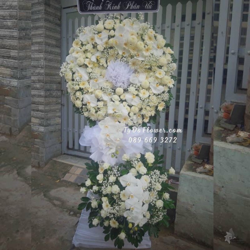 KCB1222142 KỆ HOA TANG HOA VIẾNG