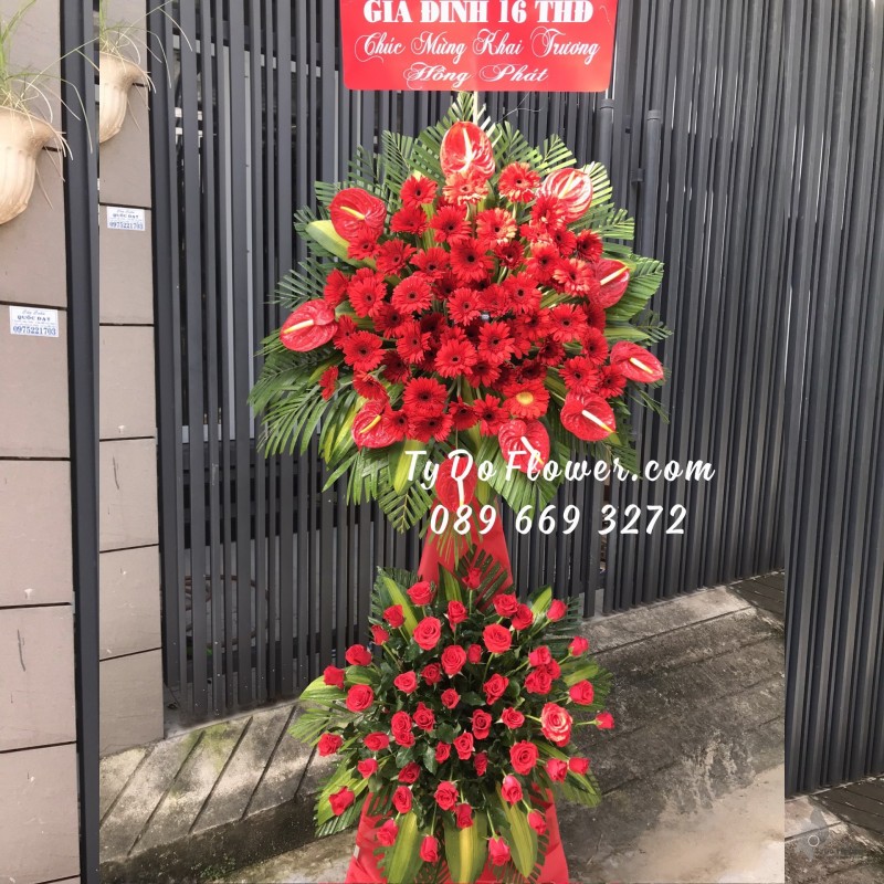 KCM0123233 KỆ HOA CHÚC MỪNG KHAI TRƯƠNG