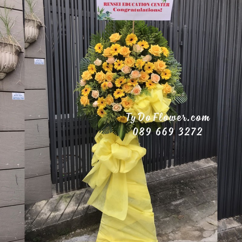 KCM0123236 KỆ HOA CHÚC MỪNG