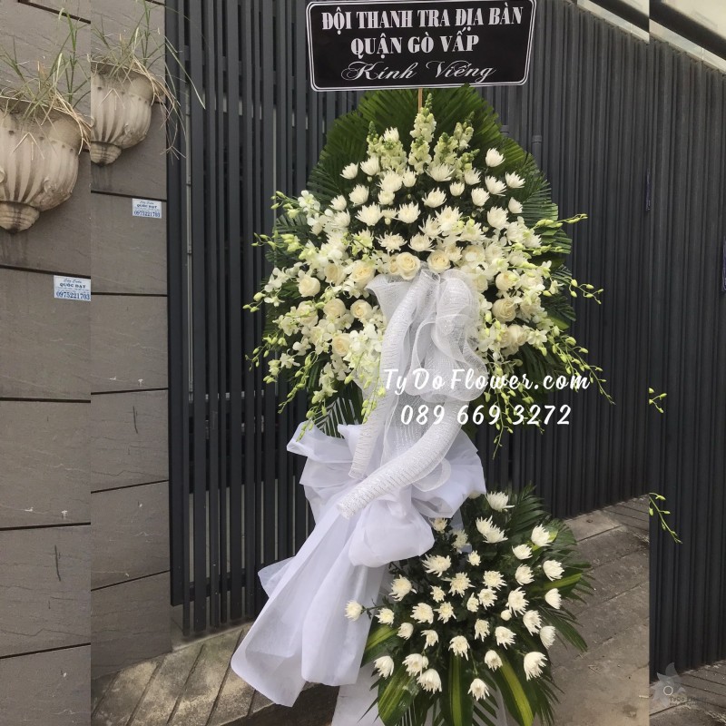 KCB0123241 KỆ HOA TANG LỄ HOA CHIA BUỒN