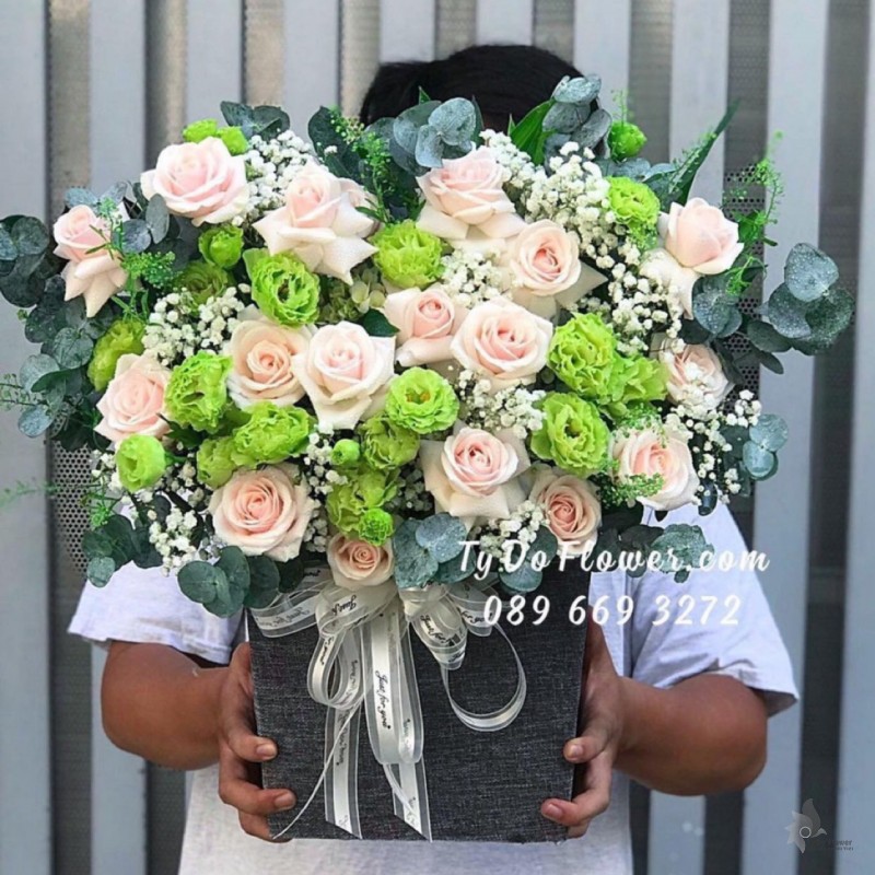 G0123278 GIỎ HOA CHÚC MỪNG