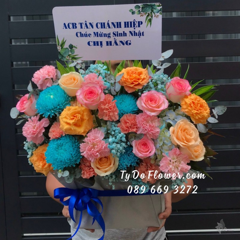 G0123284 GIỎ HOA CHÚC MỪNG SINH NHẬT