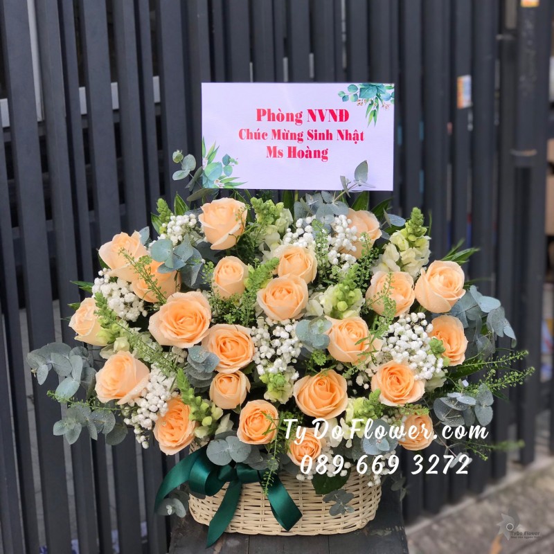 G0123287 GIỎ HOA CHÚC MỪNG SINH NHẬT