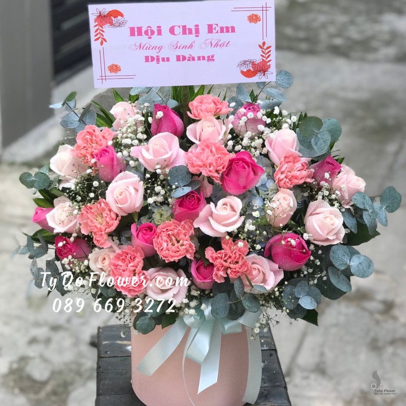 G0123293 GIỎ HOA CHÚC MỪNG SINH NHẬT