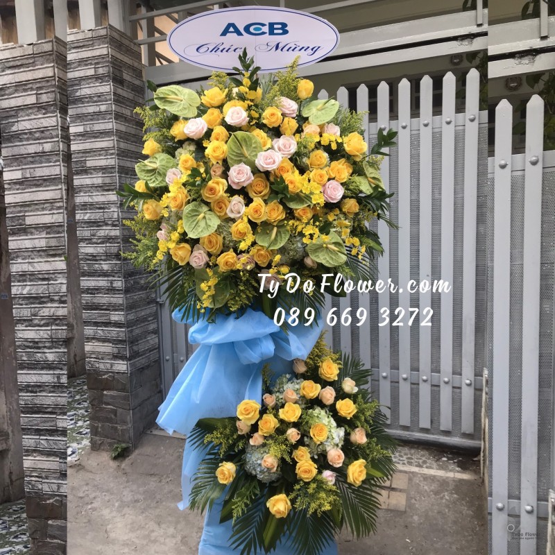 KCM0123296 KỆ HOA CHÚC MỪNG