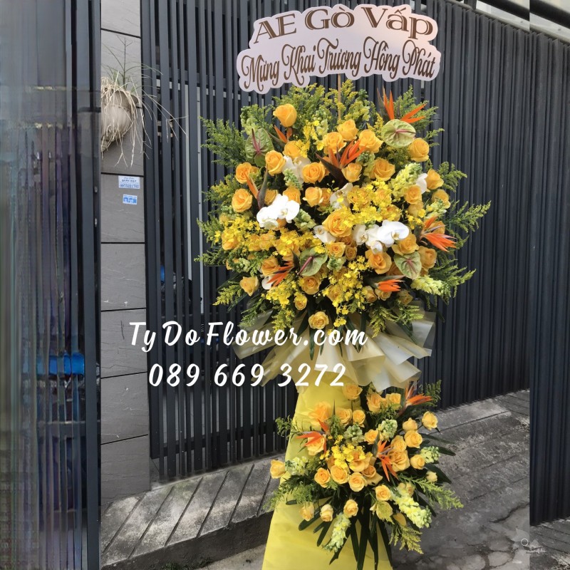 KCM0123302 KỆ HOA CHÚC MỪNG KHAI TRƯƠNG