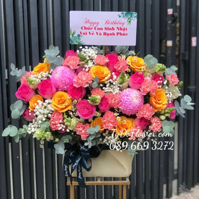 G0323317 GIỎ HOA CHÚC MỪNG SINH NHẬT