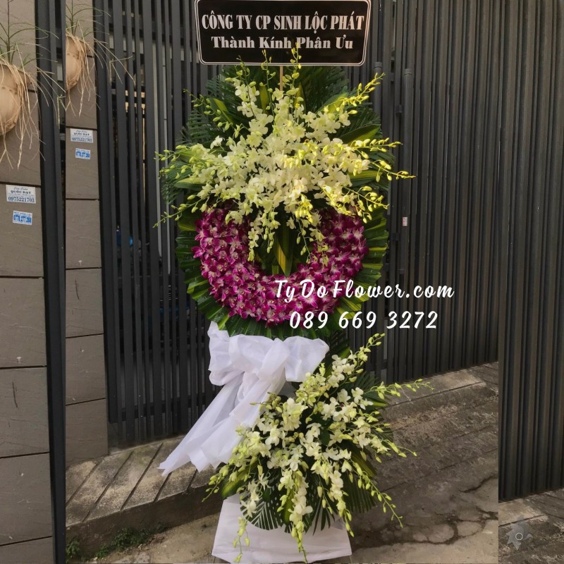 KCB0323329 KỆ HOA TANG LỄ HOA CHIA BUỒN