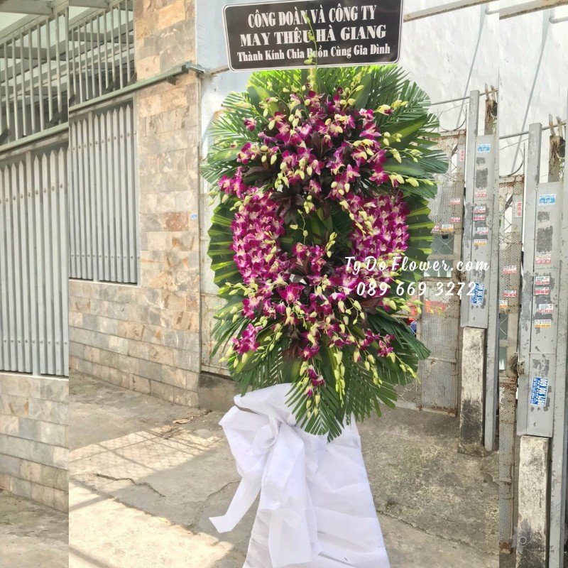 KCB0323330 KỆ HOA TANG LỄ HOA CHIA BUỒN