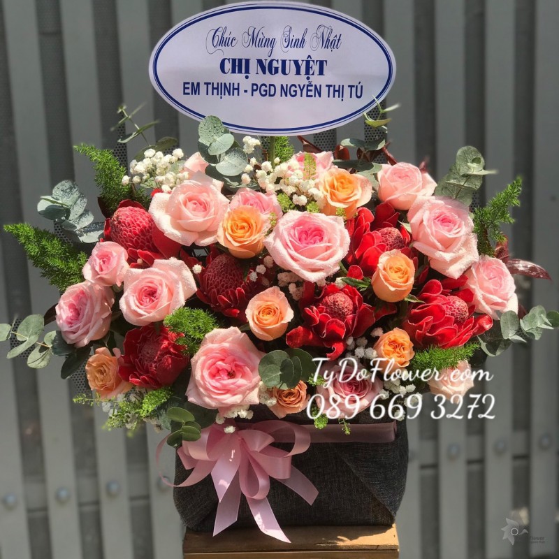 G0323333 GIỎ HOA CHÚC MỪNG SINH NHẬT