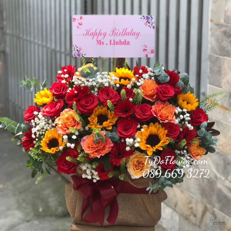 G0323337 GIỎ HOA CHÚC MỪNG SINH NHẬT