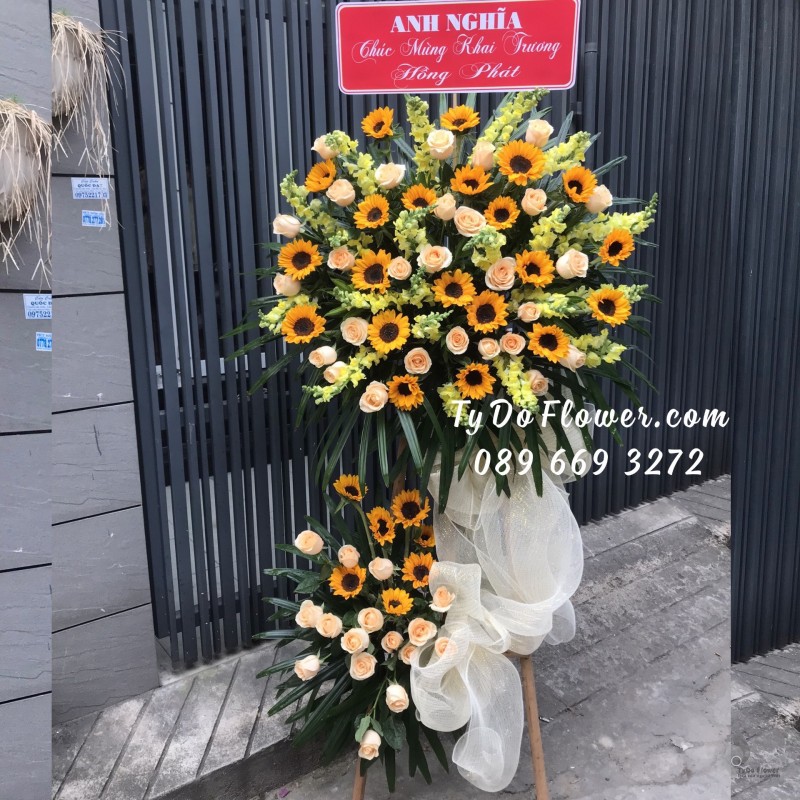 KCM0323339 KỆ HOA CHÚC MỪNG KHAI TRƯƠNG