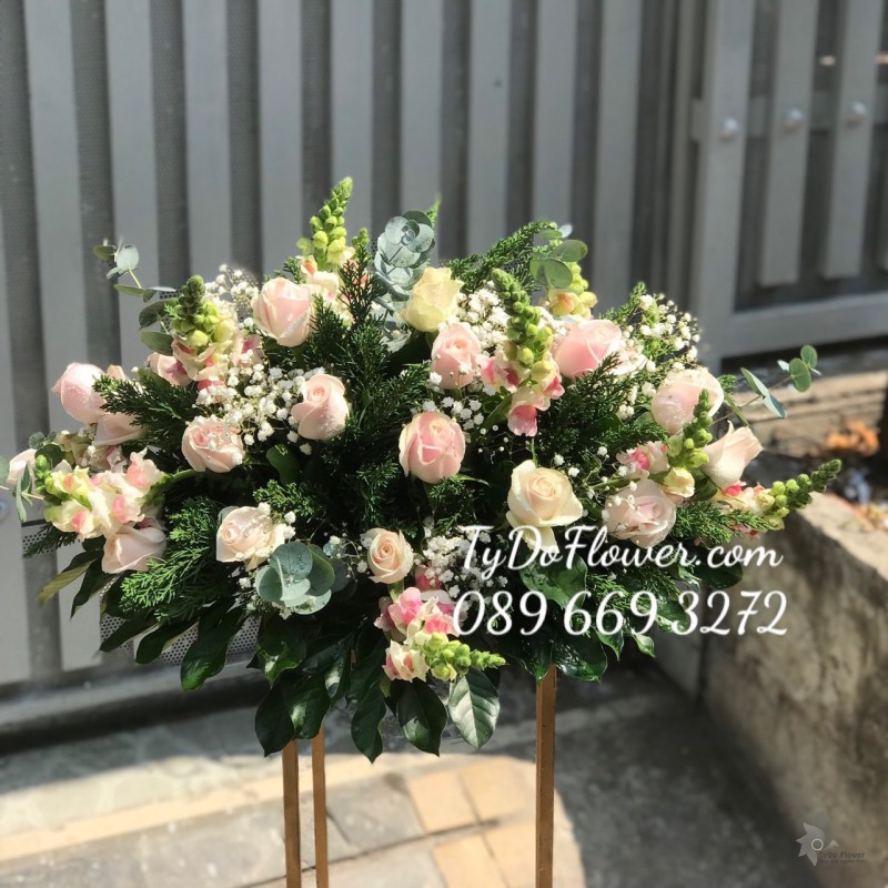 L0323350 LẴNG HOA OVAL ĐỂ BÀN