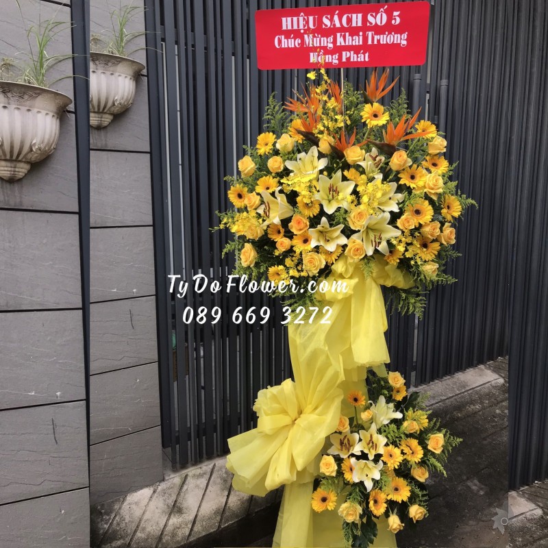 KCM0323353 KỆ HOA CHÚC MỪNG KHAI TRƯƠNG