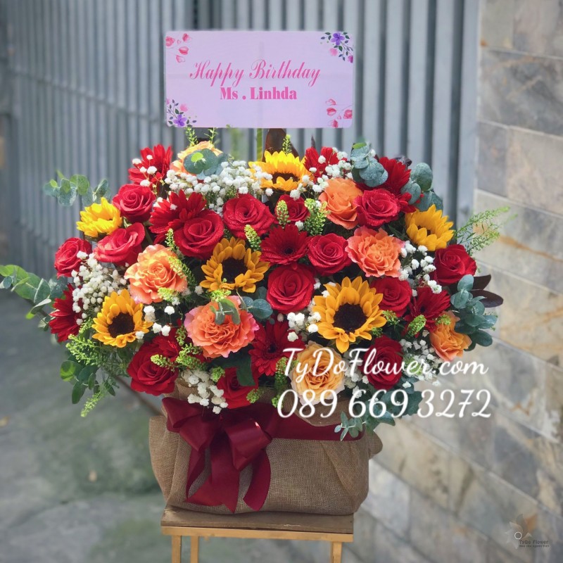 G0323419 GIỎ HOA CHÚC MỪNG SINH NHẬT