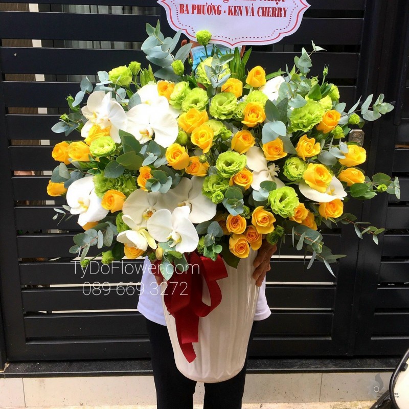 BI0323427 BÌNH HOA CHÚC MỪNG