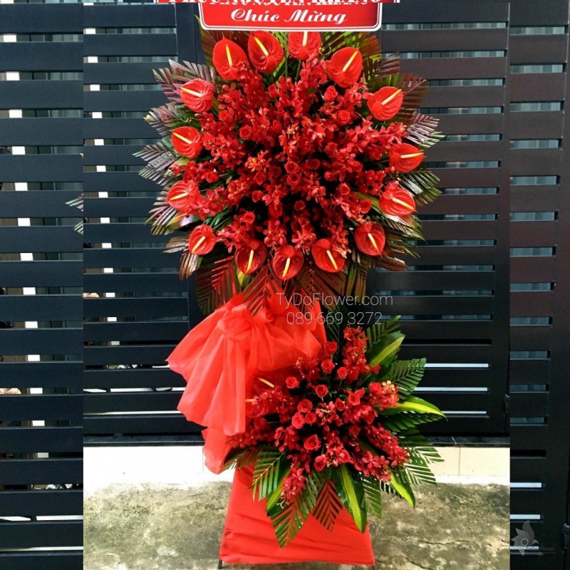 KCM0323430 KỆ HOA CHÚC MỪNG