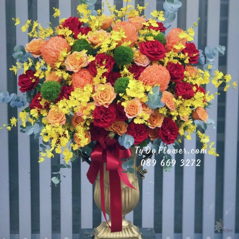 BI0323443 BÌNH HOA CHÚC MỪNG