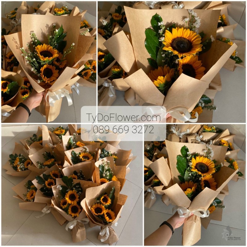 B0323450 BÓ HOA HƯỚNG DƯƠNG Hoa Chúc Mừng