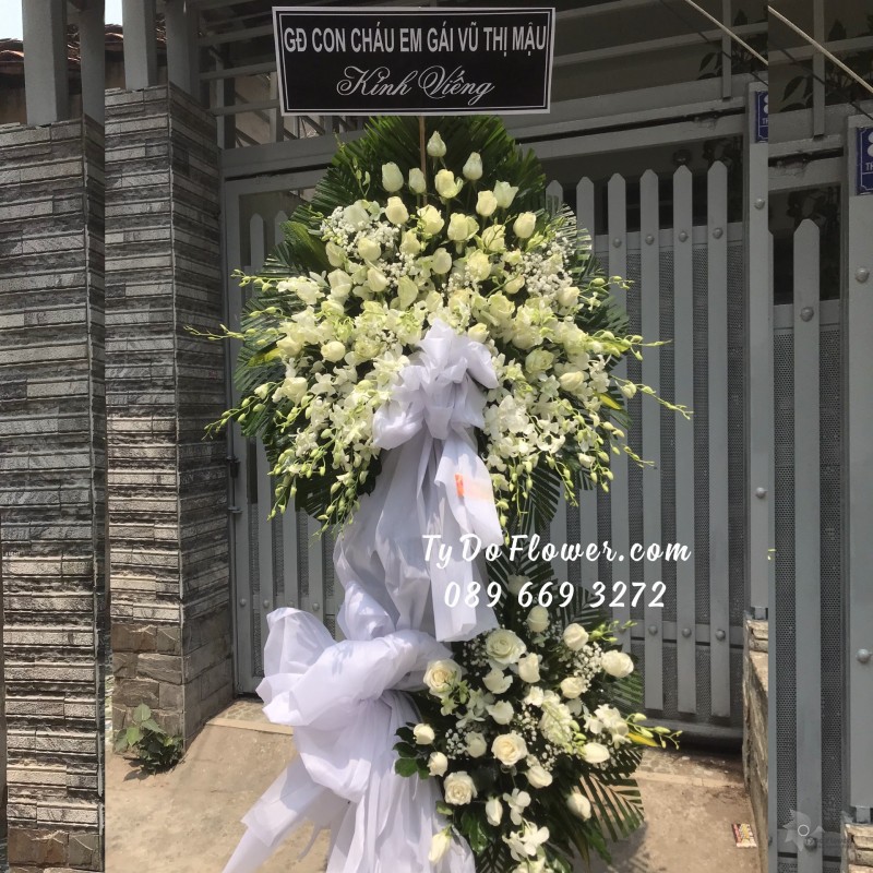 KCB0323452 KỆ HOA TANG LỄ HOA CHIA BUỒN