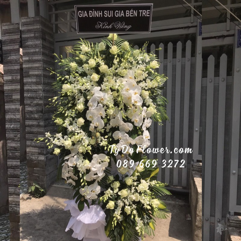 KCB0323454 KỆ HOA TANG LỄ HOA CHIA BUỒN