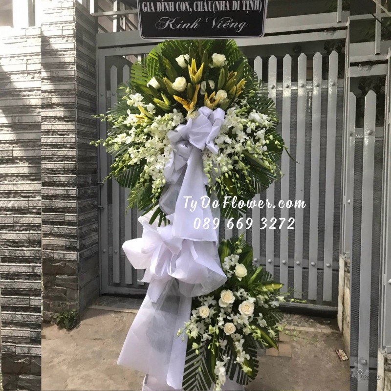 KCB0323457 KỆ HOA TANG LỄ HOA CHIA BUỒN