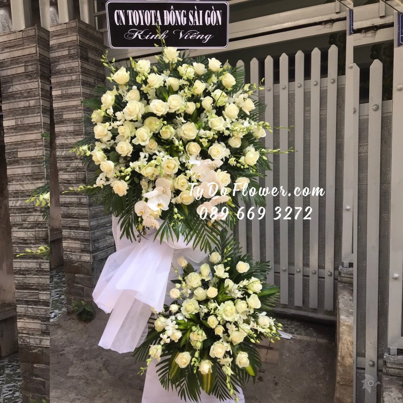 KCB0323495 KỆ HOA TANG LỄ HOA CHIA BUỒN