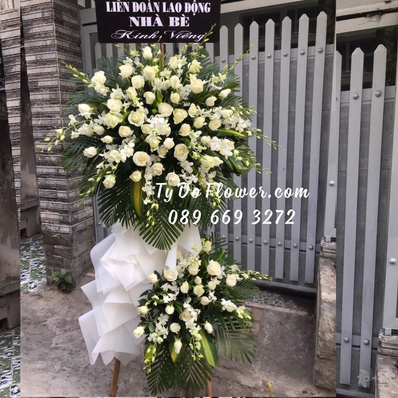 KCB0323505 KỆ HOA TANG LỄ HOA CHIA BUỒN